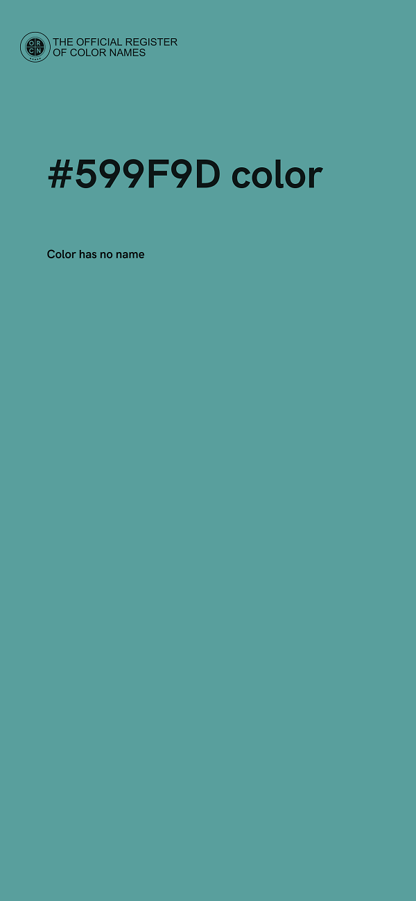 #599F9D color image