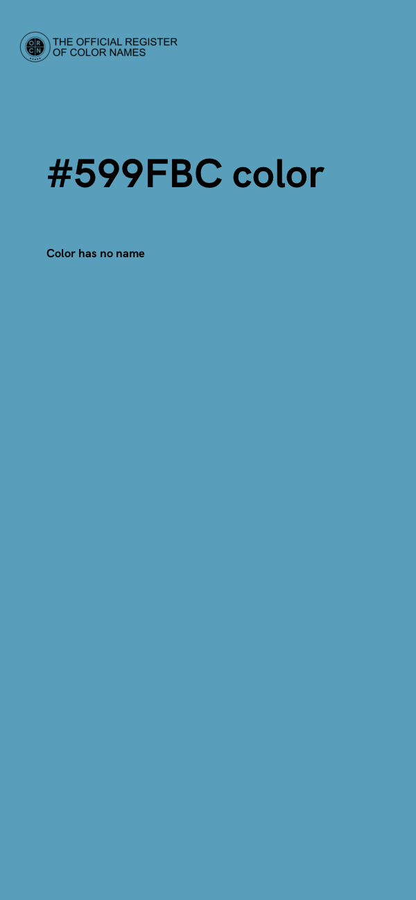 #599FBC color image