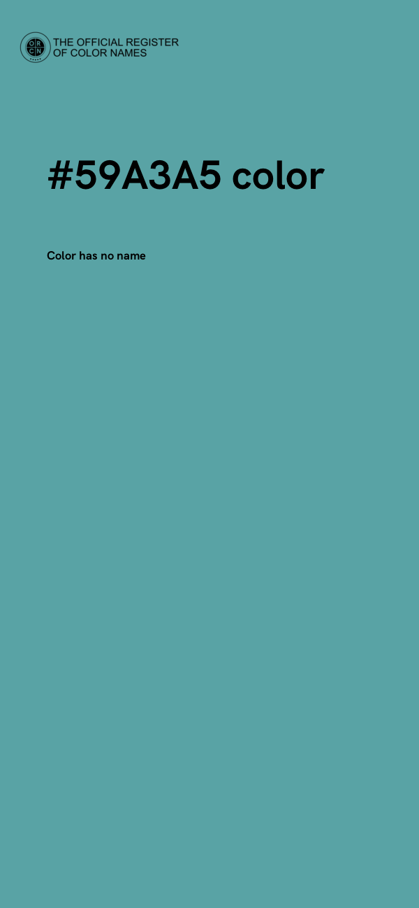 #59A3A5 color image