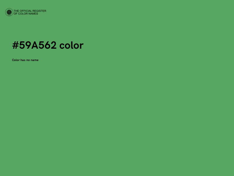 #59A562 color image