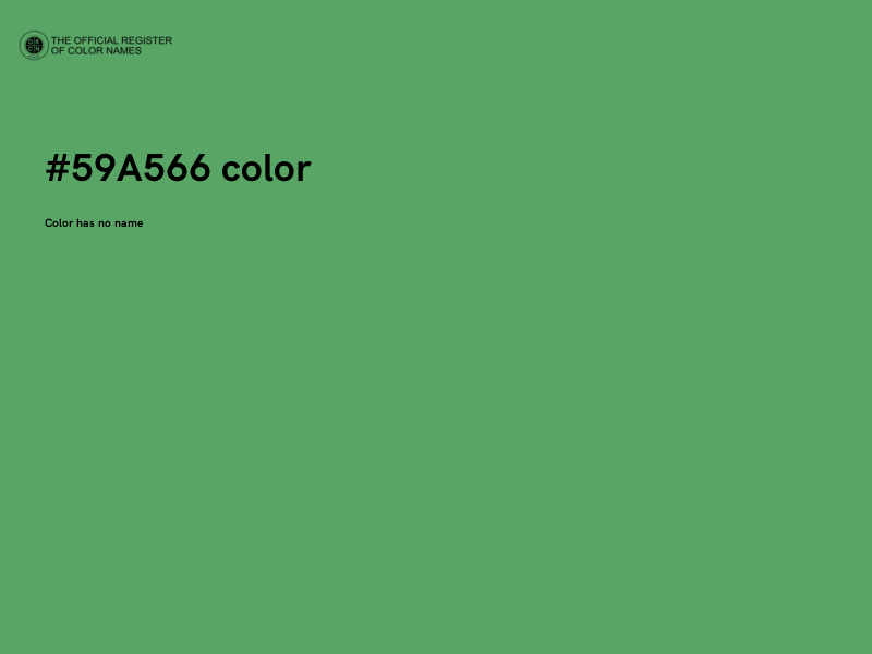 #59A566 color image