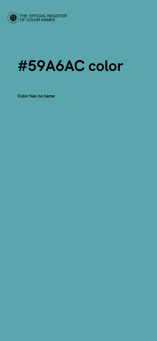#59A6AC color image