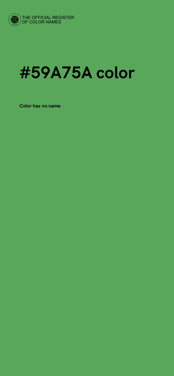 #59A75A color image