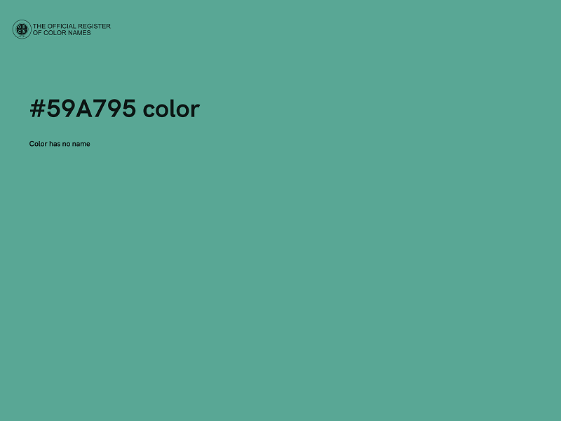 #59A795 color image