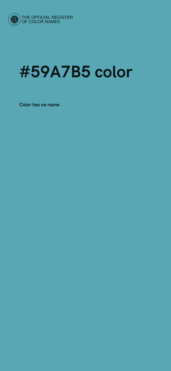#59A7B5 color image