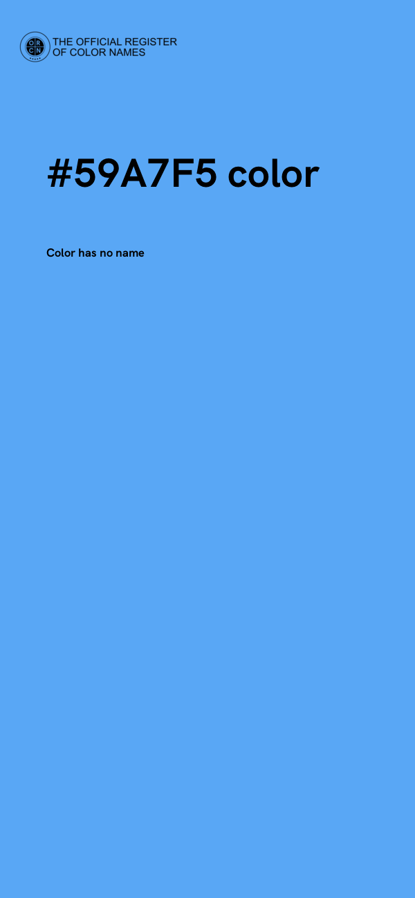 #59A7F5 color image