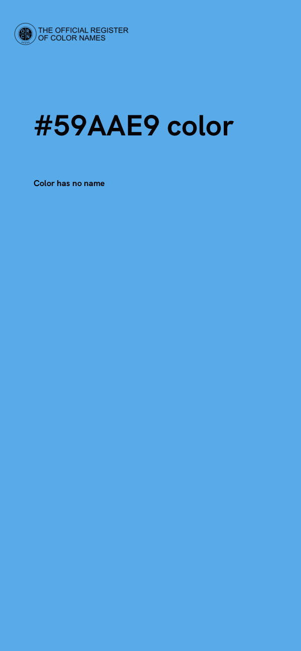 #59AAE9 color image