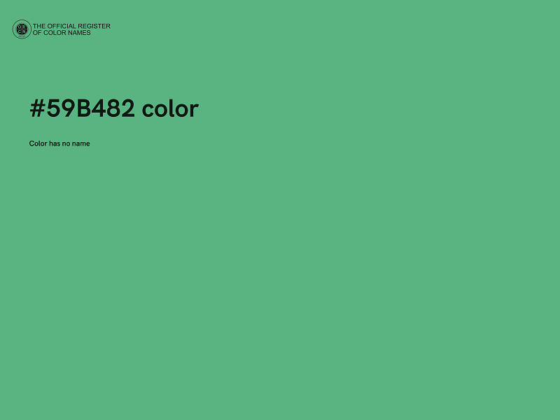 #59B482 color image