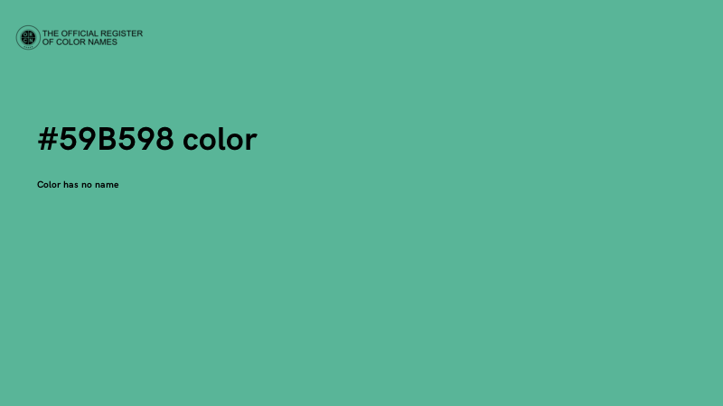 #59B598 color image