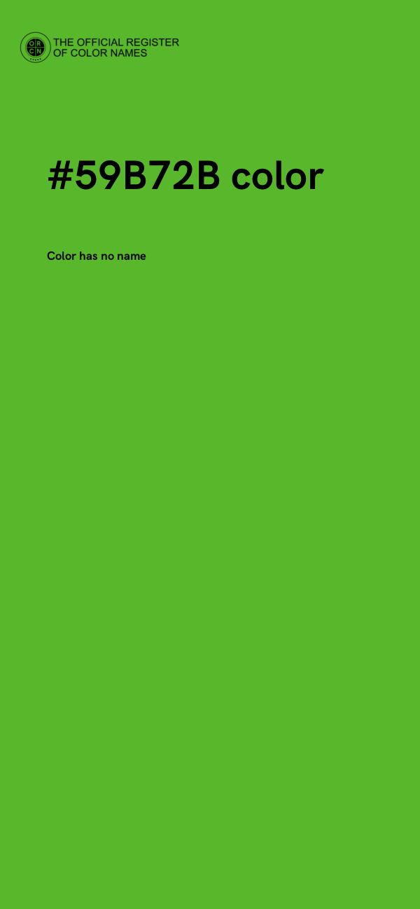 #59B72B color image