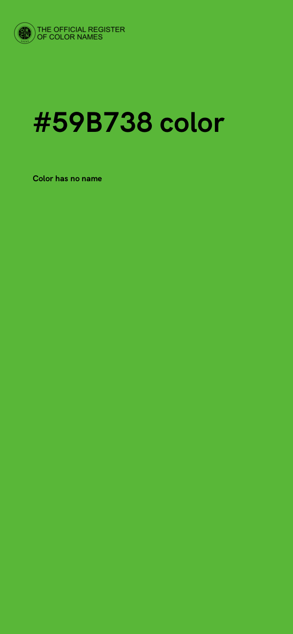 #59B738 color image