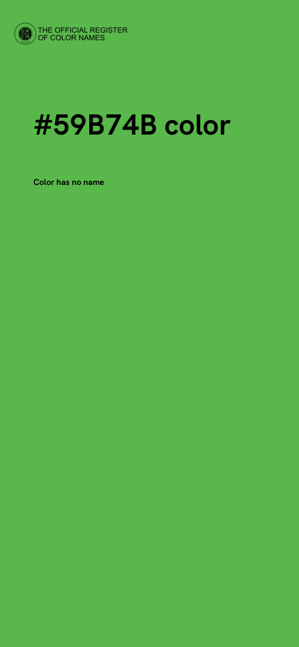 #59B74B color image