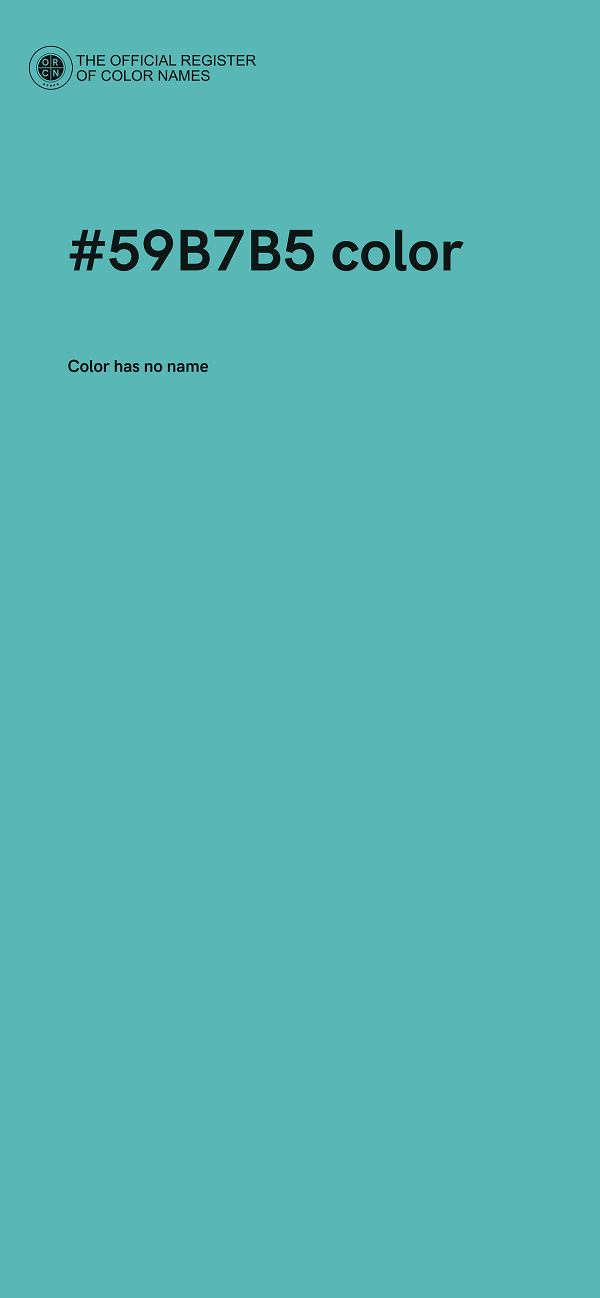 #59B7B5 color image