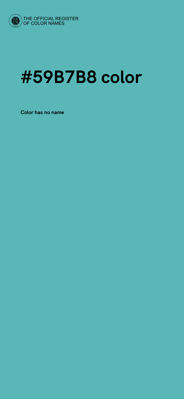 #59B7B8 color image