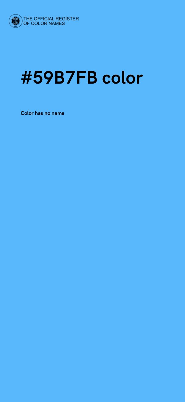 #59B7FB color image