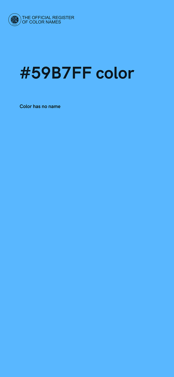 #59B7FF color image