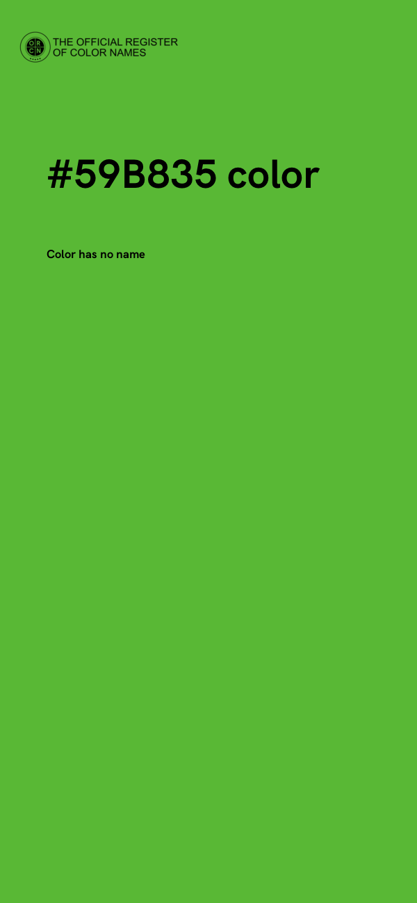 #59B835 color image