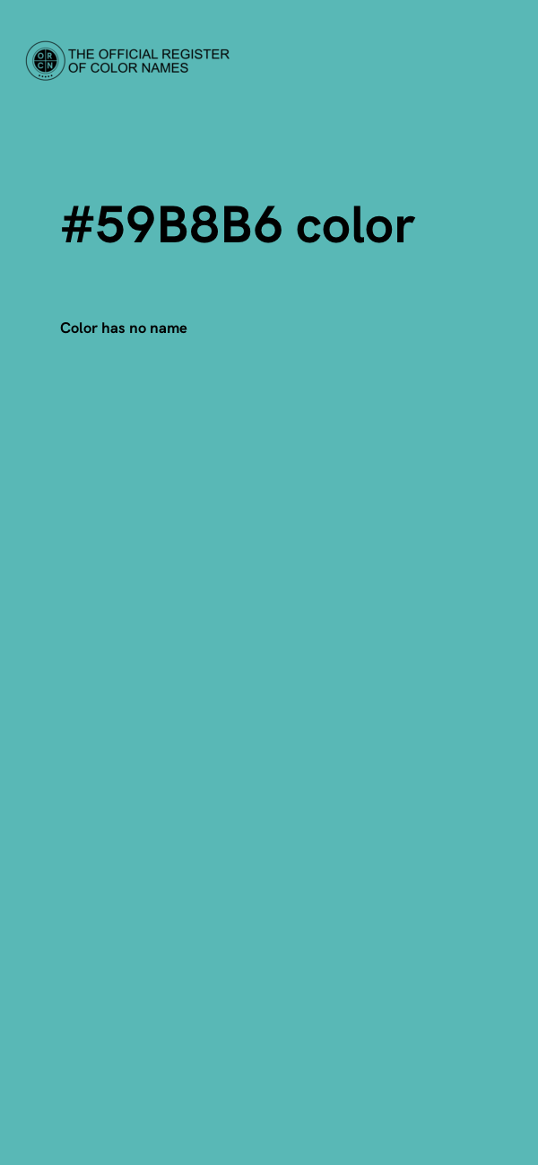 #59B8B6 color image