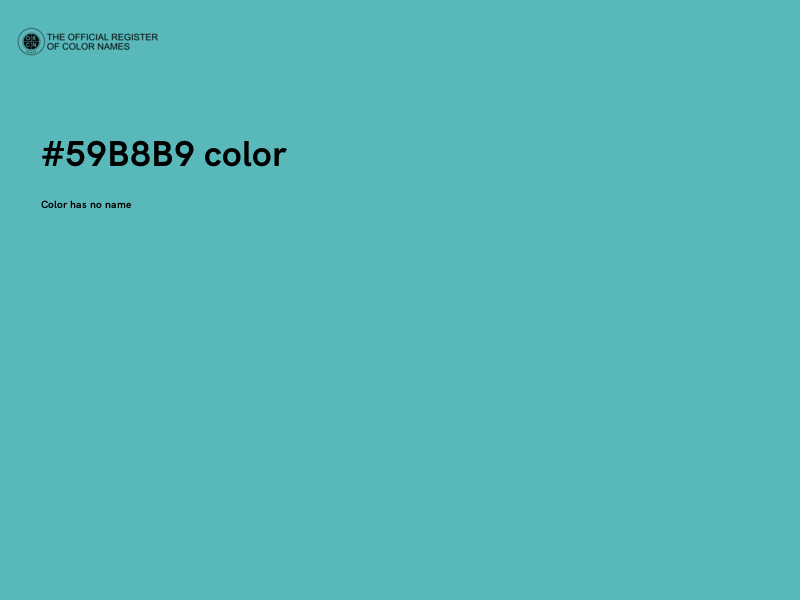 #59B8B9 color image