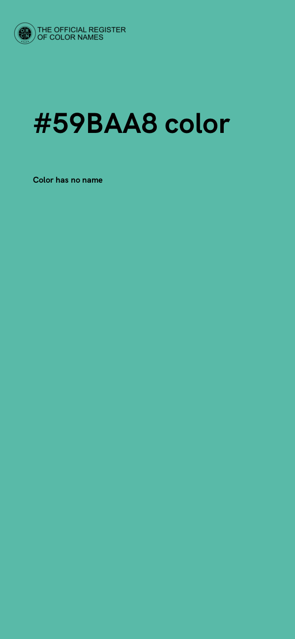 #59BAA8 color image