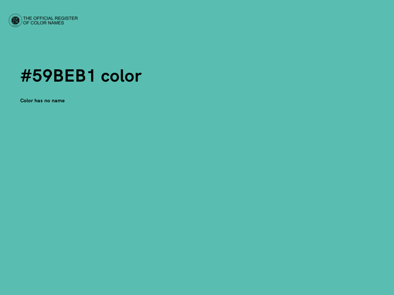 #59BEB1 color image