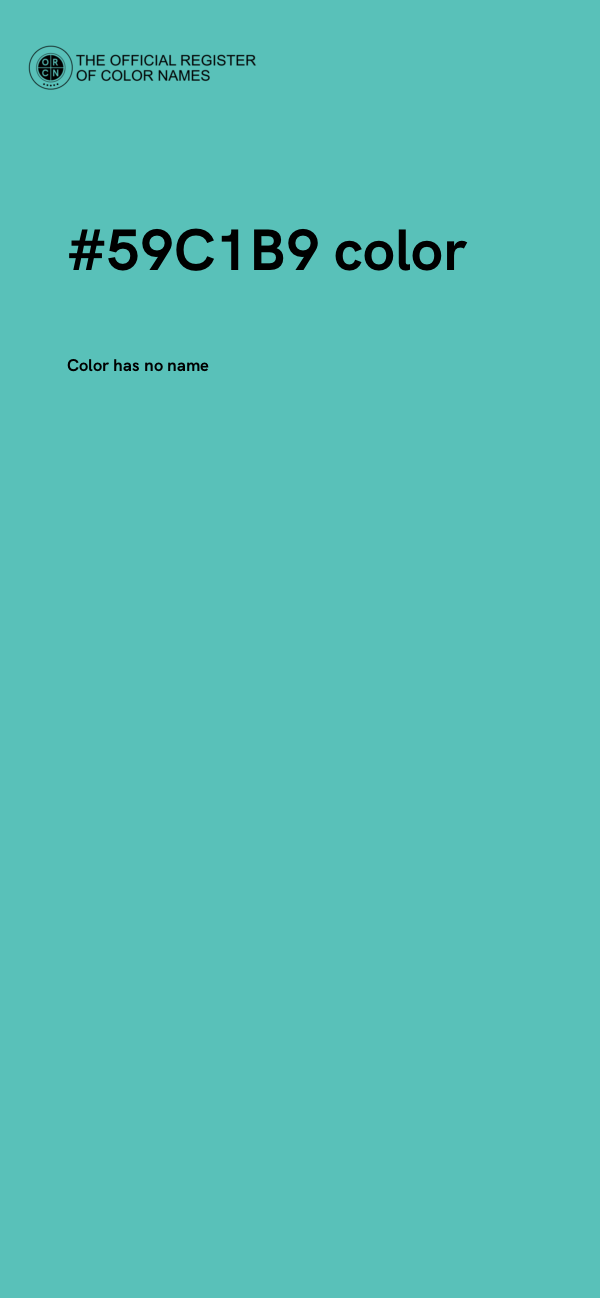 #59C1B9 color image