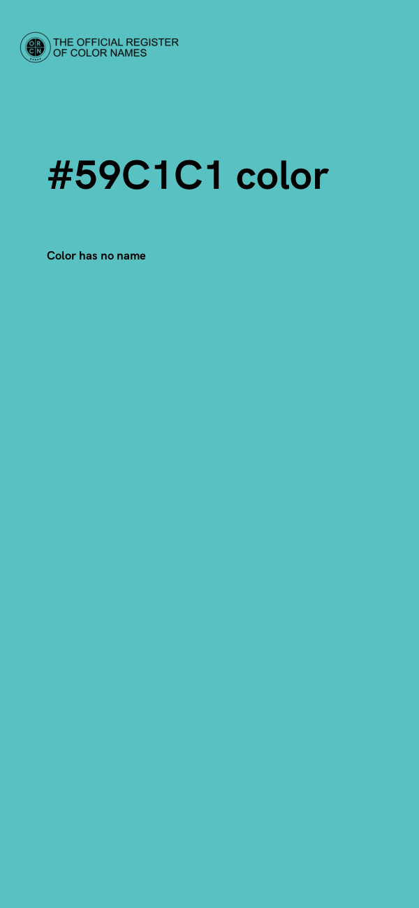 #59C1C1 color image