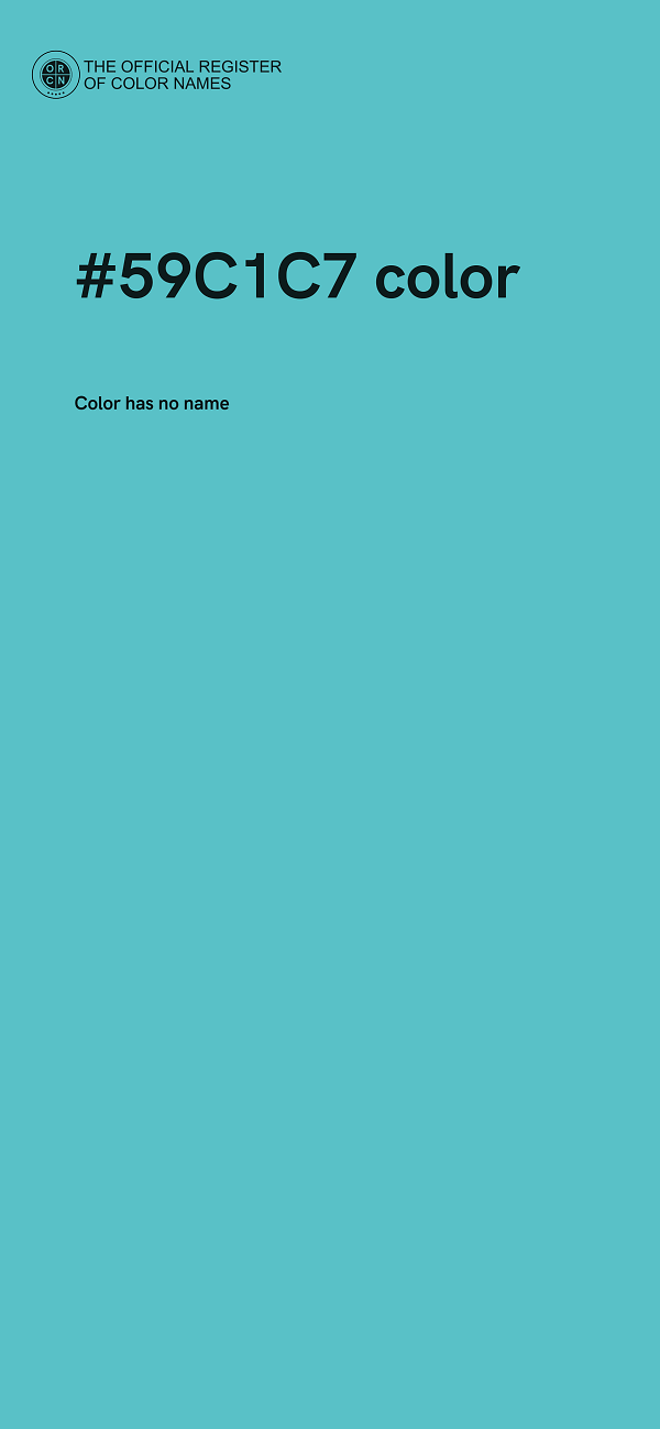 #59C1C7 color image