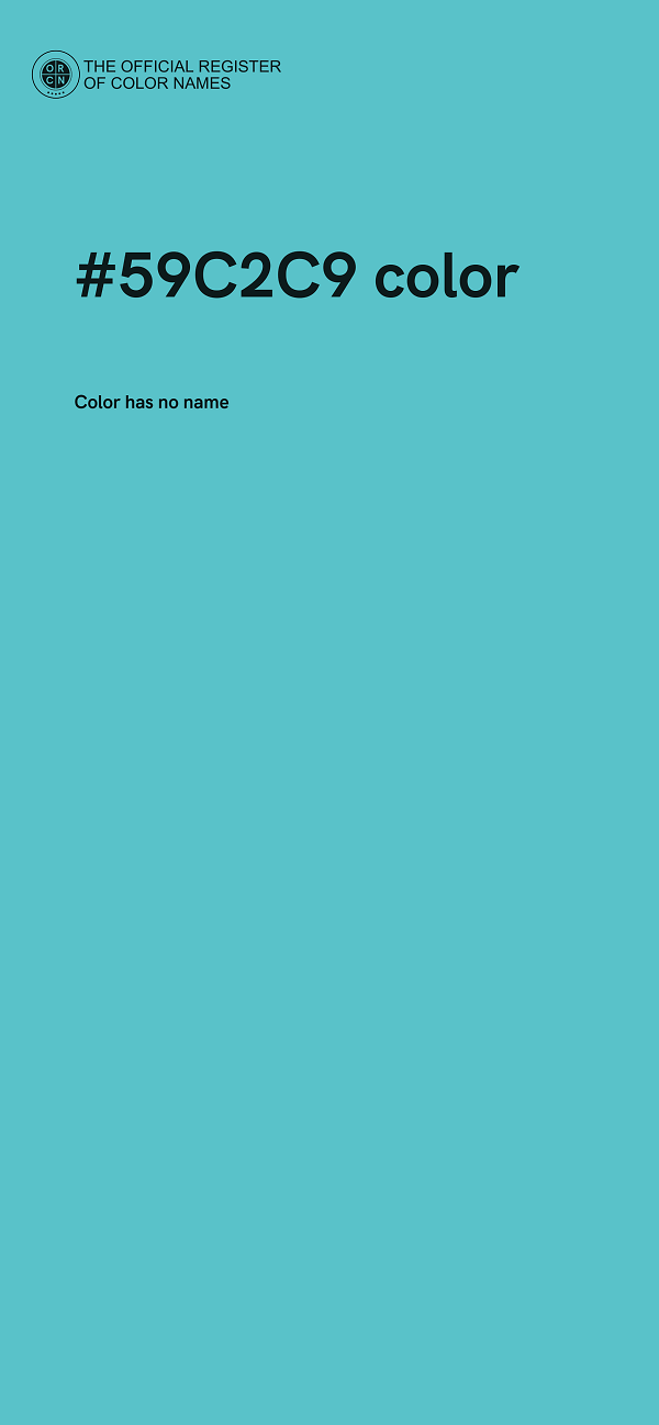 #59C2C9 color image