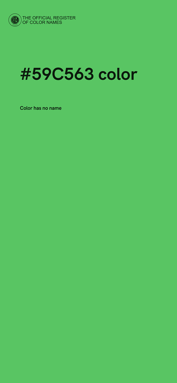 #59C563 color image