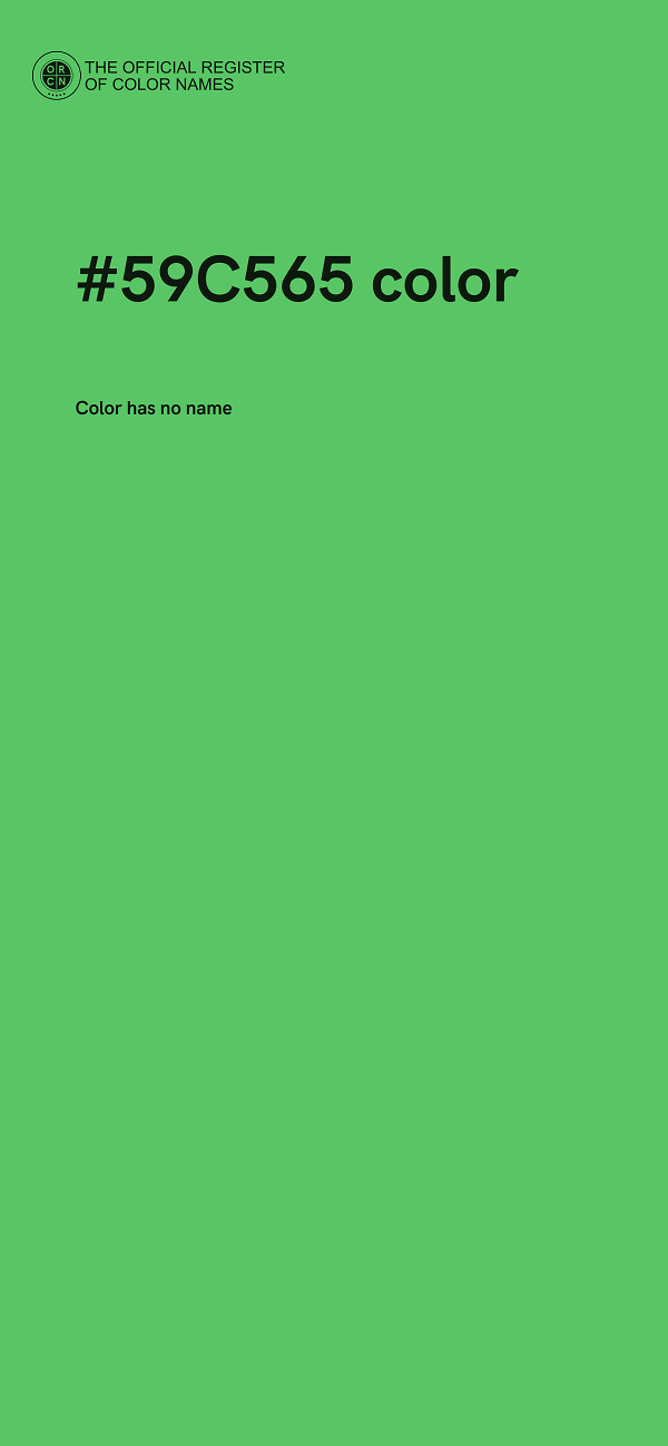 #59C565 color image
