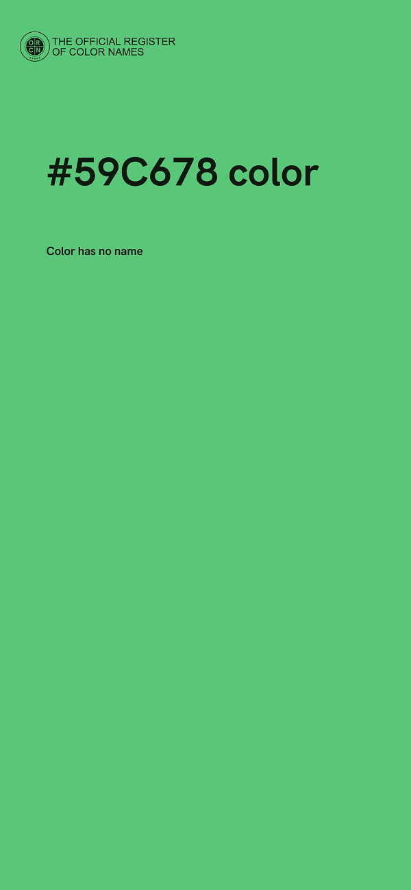#59C678 color image