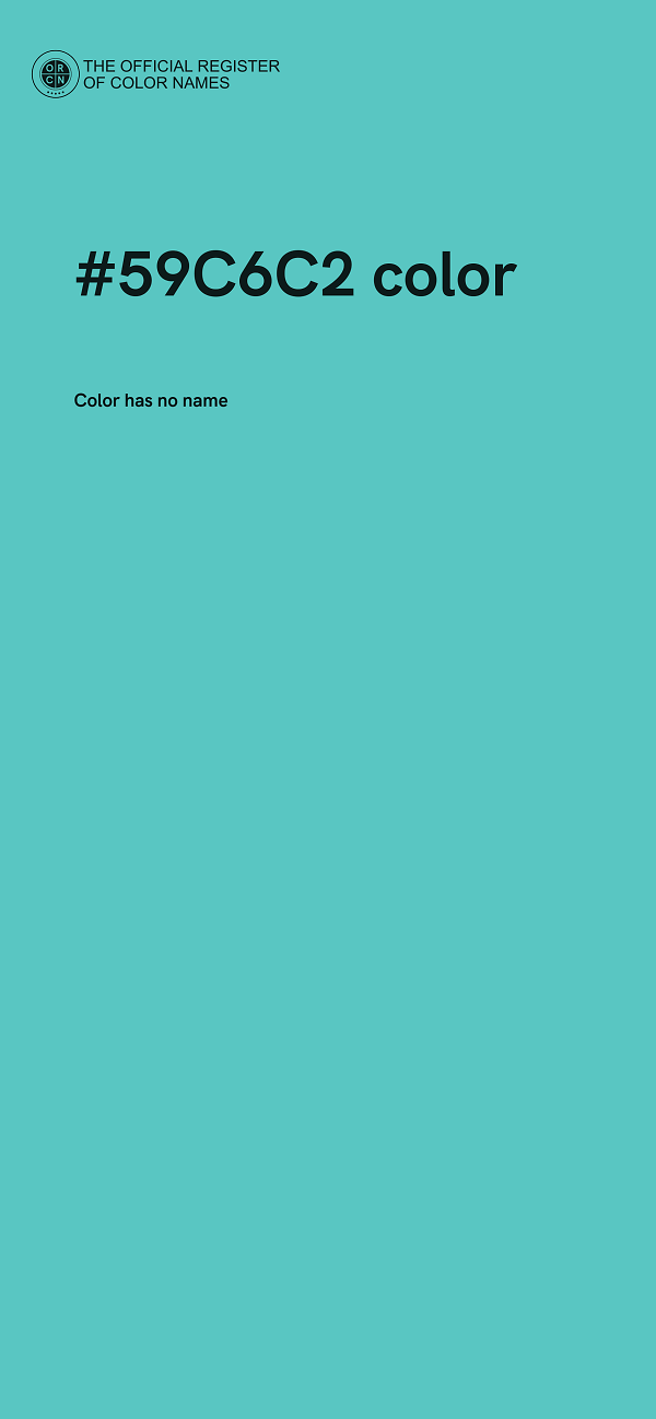 #59C6C2 color image