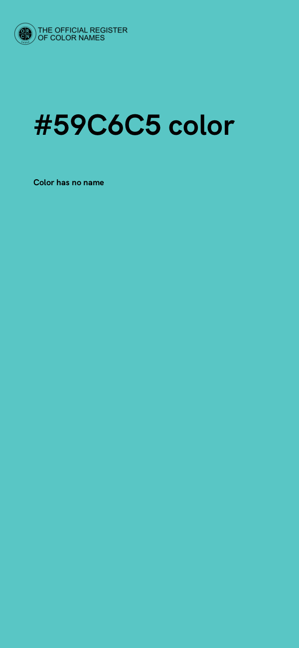 #59C6C5 color image