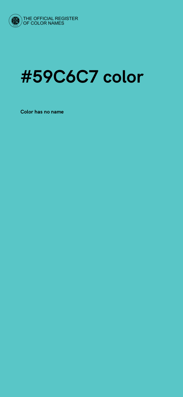 #59C6C7 color image