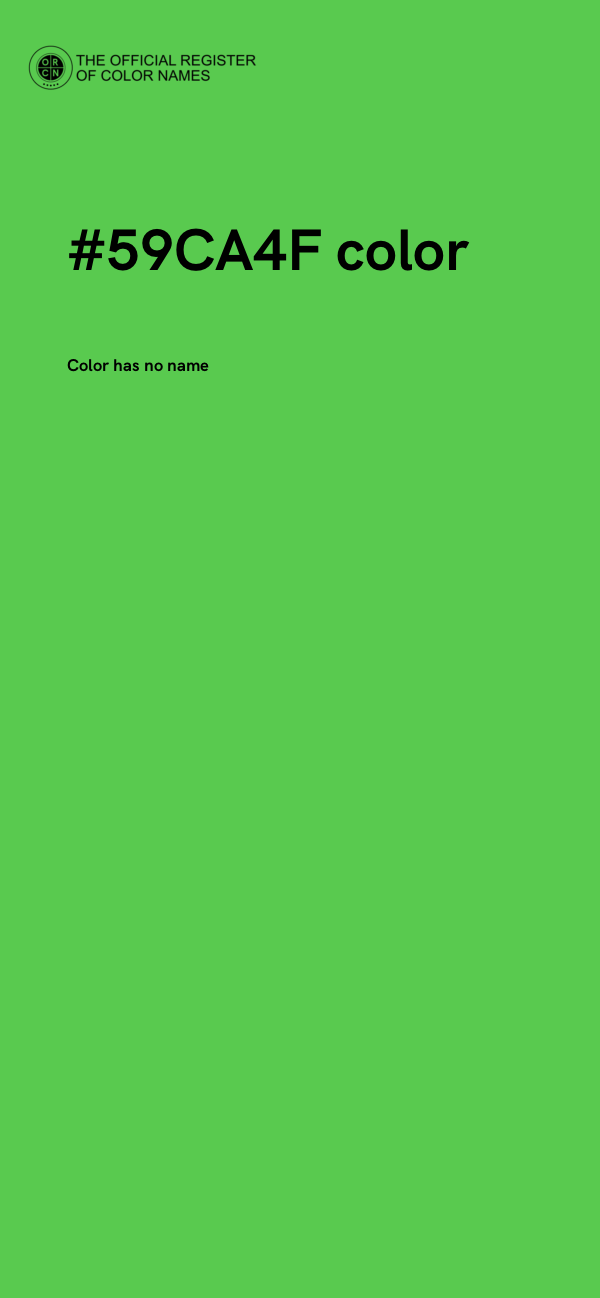 #59CA4F color image