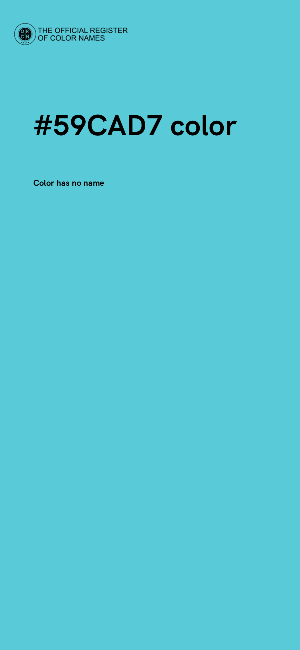#59CAD7 color image