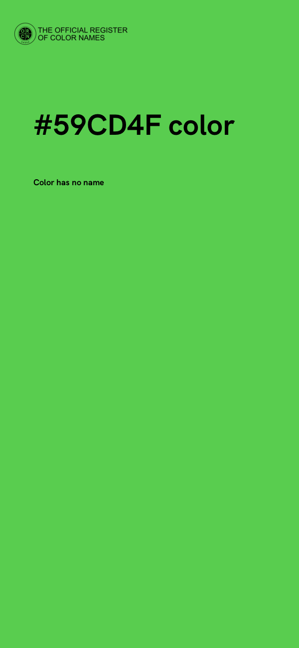 #59CD4F color image