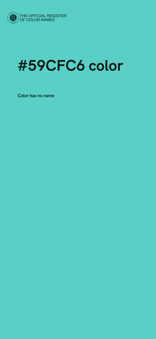 #59CFC6 color image