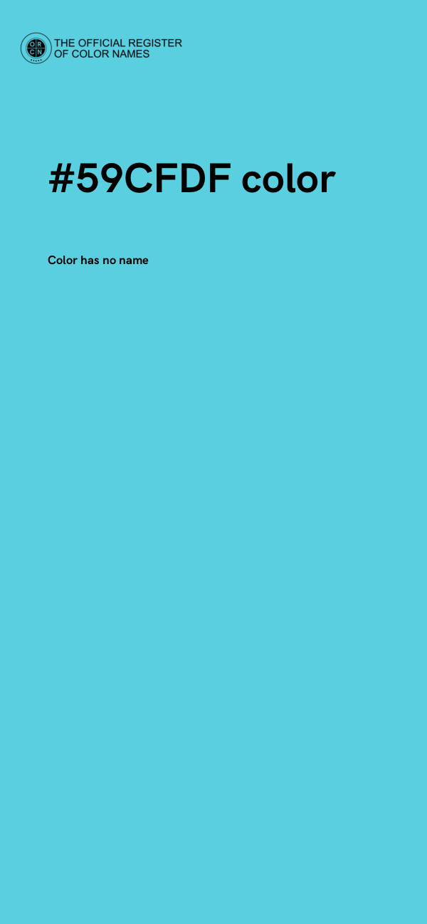 #59CFDF color image