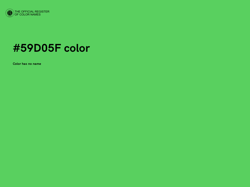 #59D05F color image