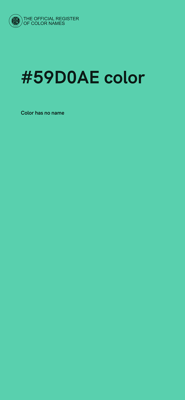 #59D0AE color image
