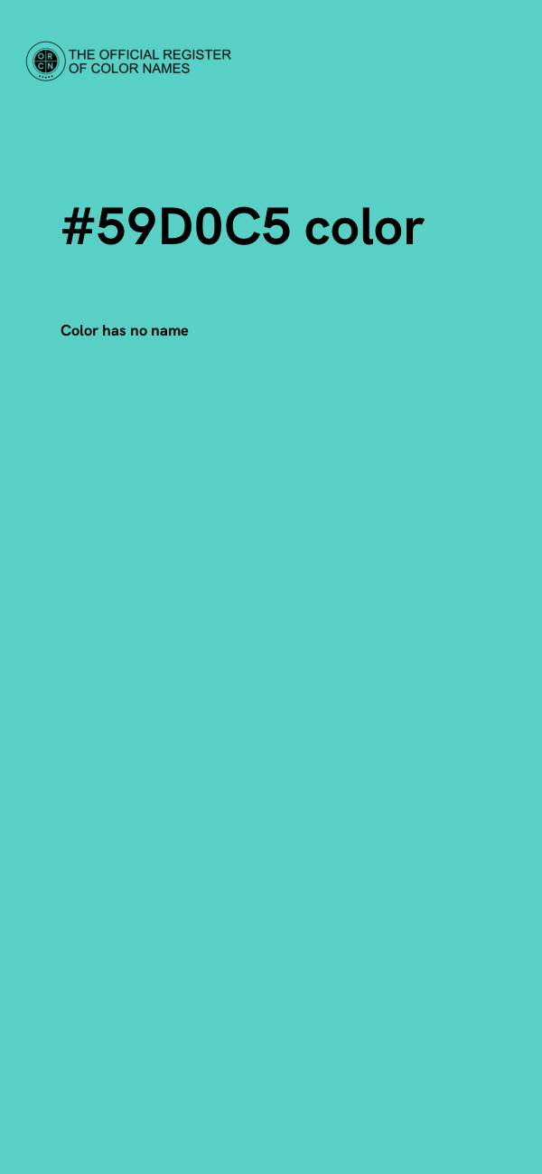 #59D0C5 color image