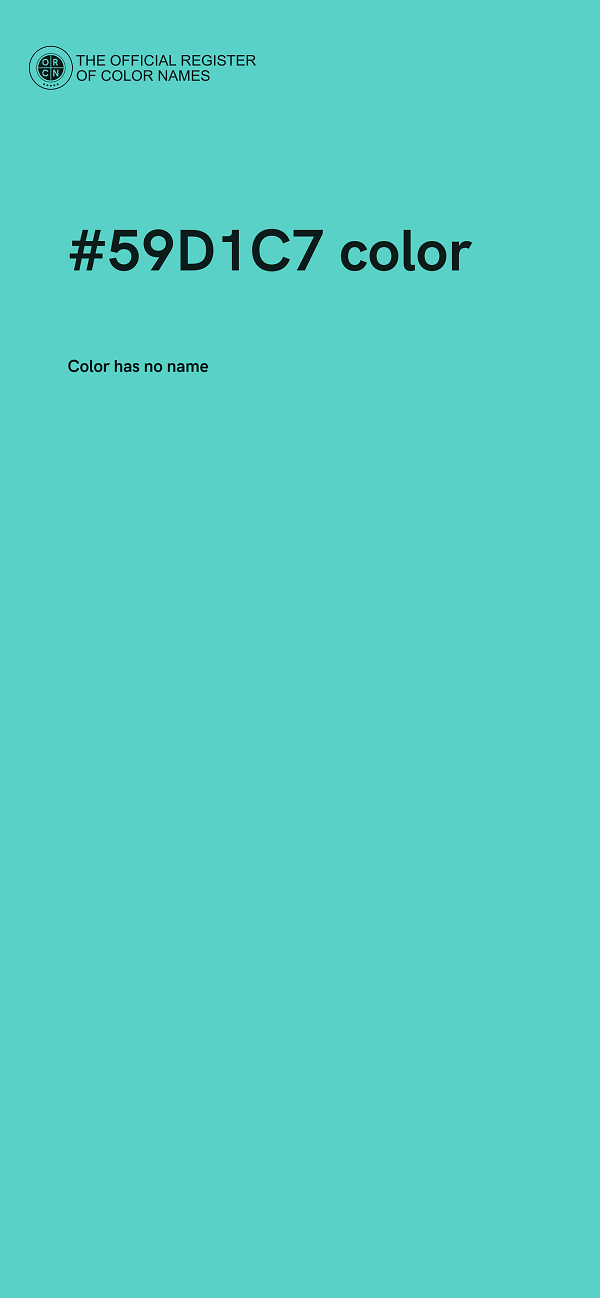 #59D1C7 color image