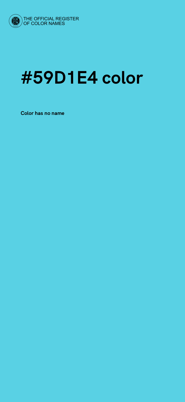 #59D1E4 color image