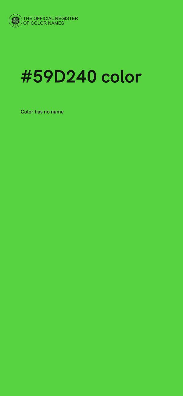 #59D240 color image