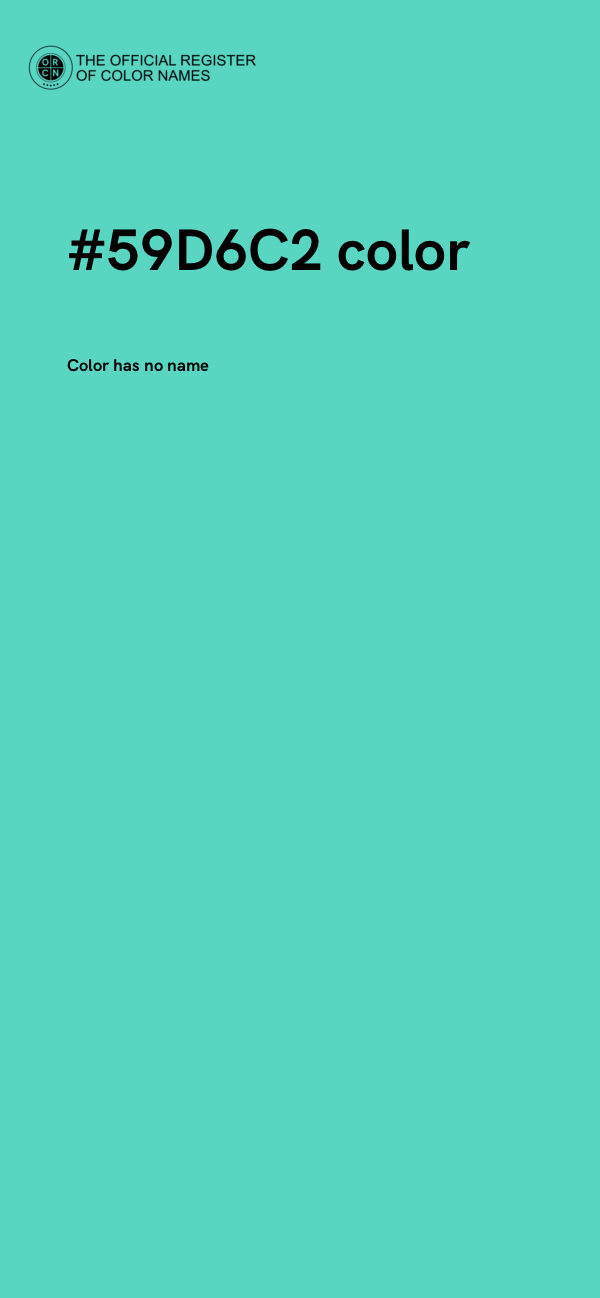 #59D6C2 color image