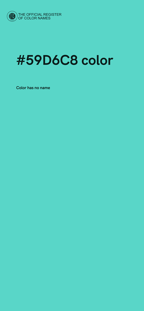 #59D6C8 color image