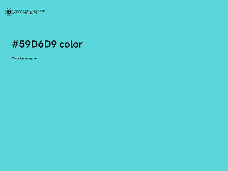 #59D6D9 color image