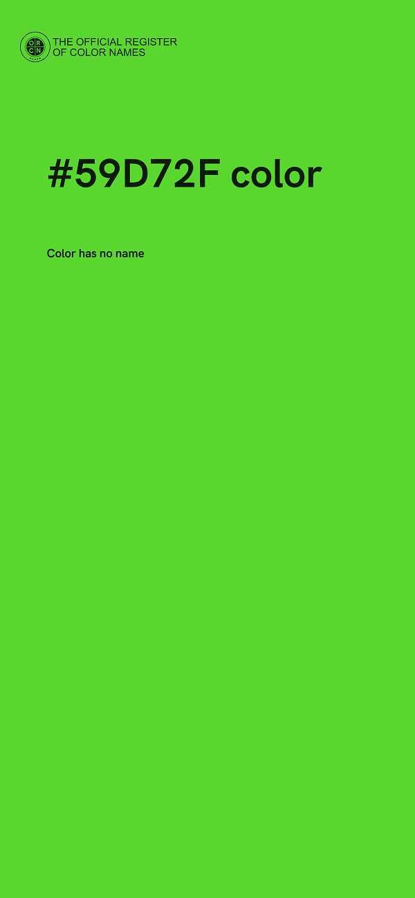 #59D72F color image